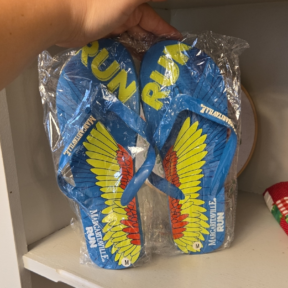 NIB Margaritaville Run Jimmy Buffet Flip Flops Mens Size 10.5